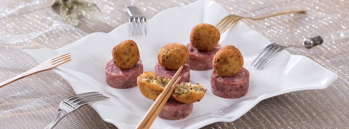 Cotechino Con Polpette Di Lenticchie Finger Food Saporie