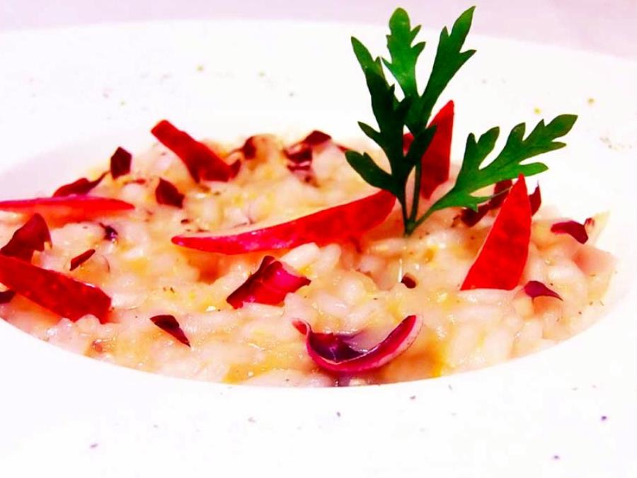 Risotto Con Radicchio Trevigiano E Mele Rosse Della Val Di Non Saporie